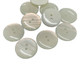Round Plastic Buttons, Cream - (Pack of 10)